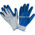 10 Calibre Polycotton Shell Crinkle Latex Revestido Luvas de Trabalho ZJL01